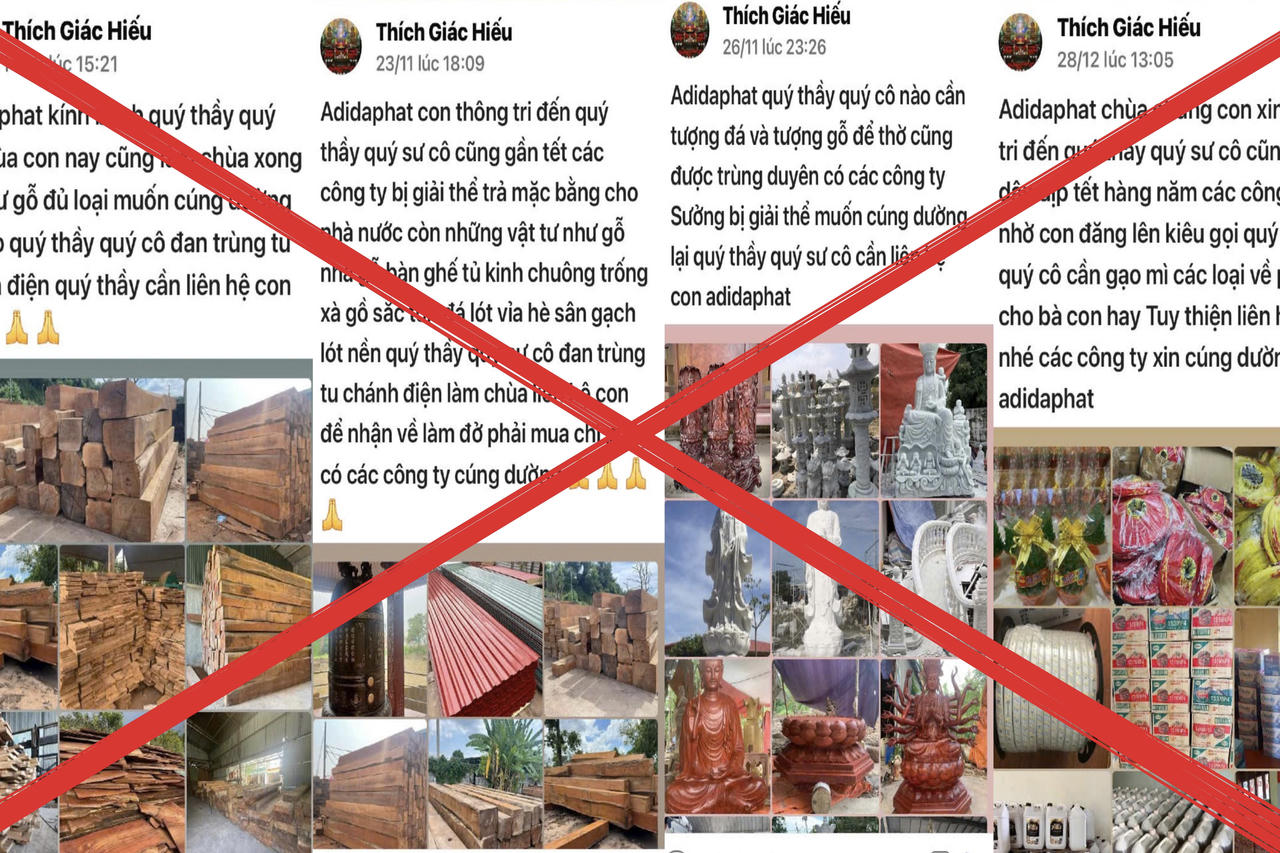 Bắt giữ đối tượng lừa đảo chiếm đoạt tài sản của các nhà chùa