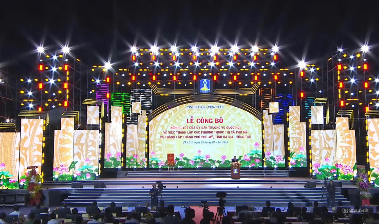Phú Mỹ chính thức là thành phố thứ 3 trực thuộc tỉnh Bà Rịa - Vũng Tàu