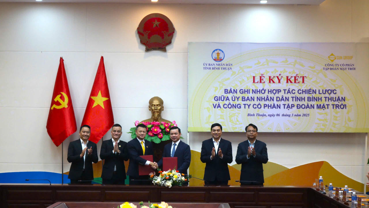 Bình Thuận là tỉnh ưu tiên trong chiến lược đầu tư của Tập đoàn Sun Group