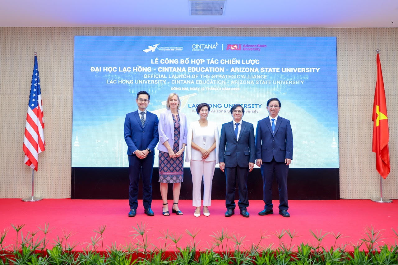 Trường Đại học Lạc Hồng hợp tác chiến Lược với Đại học Bang Arizonavà Cintana Education