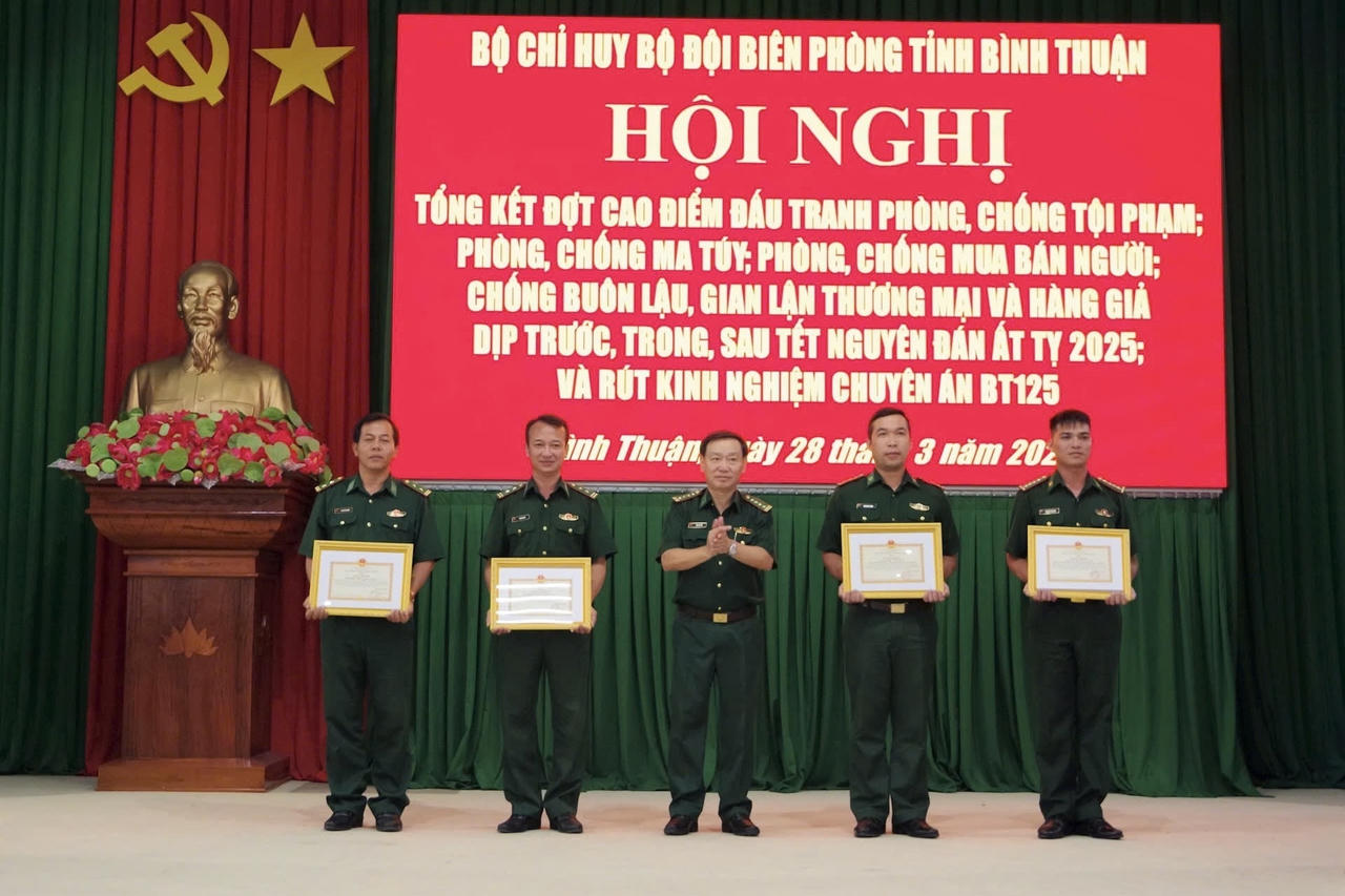 Bộ đội Biên phòng tỉnh Bình Thuận bắt, khởi tố nhiều đối tượng trong đợt cao điểm phòng chống tội phạm