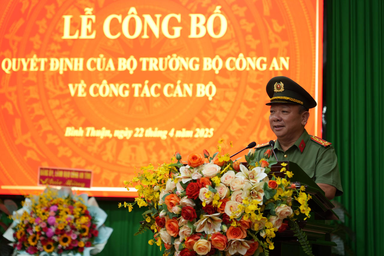 Công an Bình Thuận tái bổ nhiệm 2 phó giám đốc