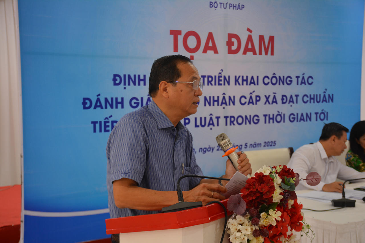 Tọa đàm “Định hướng triển khai công tác đánh giá, công nhận cấp xã đạt chuẩn tiếp cận pháp luật trong thời gian tới”