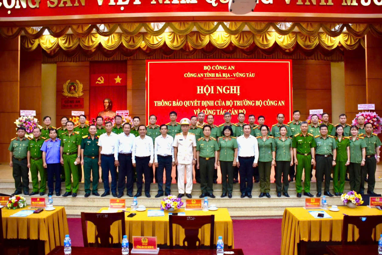 Giám đốc Công an tỉnh Bà Rịa – Vũng Tàu được điều động làm Giám đốc Công an tỉnh Tây Ninh