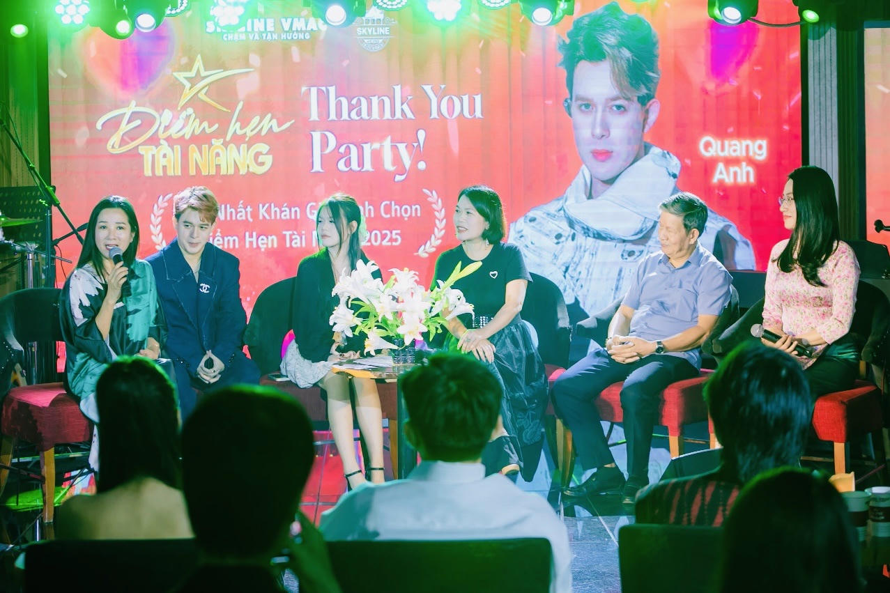 Nghệ sĩ Thanh Thanh Hiền nhận xét Quang Anh nhiều tài lẻ trong nghệ thuật (ảnh H.A.A)
