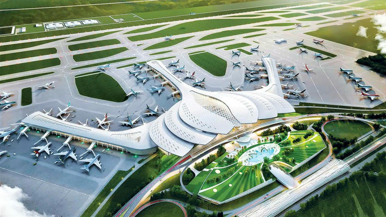 Phối cảnh của sân bay Long Thành khi hoàn thành