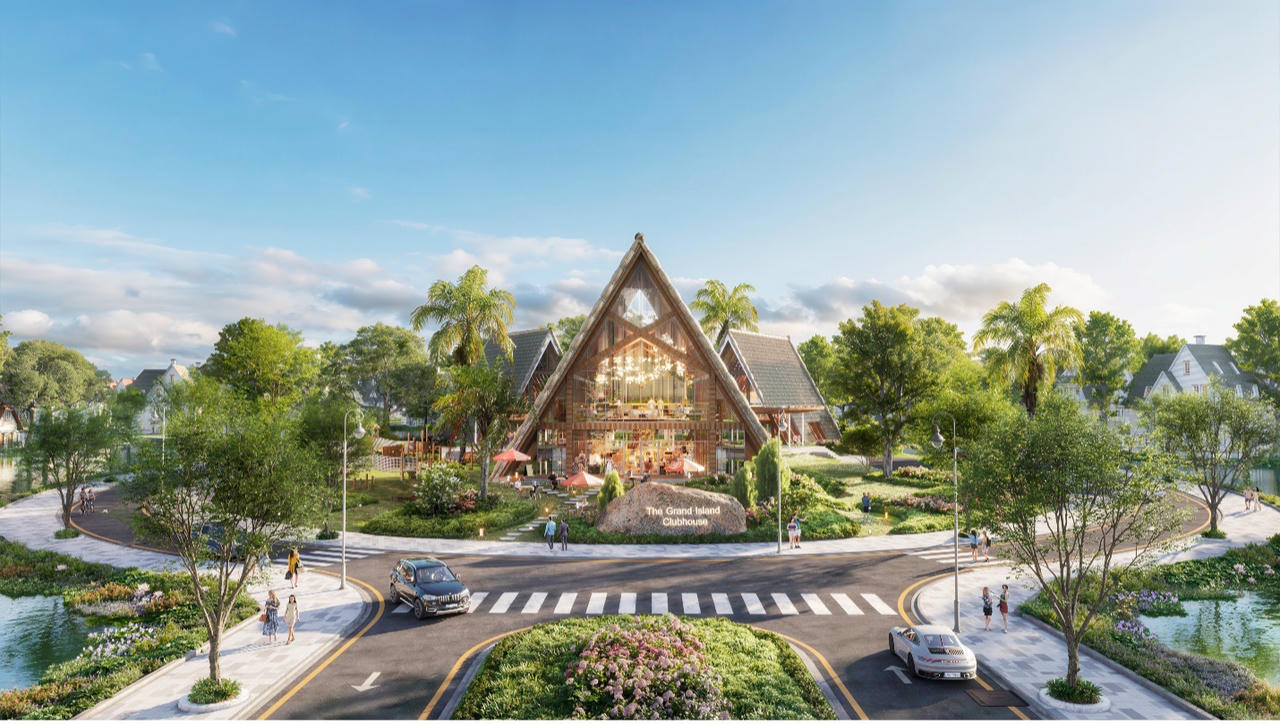 Clubhouse rộng 7500 m2 chăm sóc tiện ích 24/7 cho cư dân.