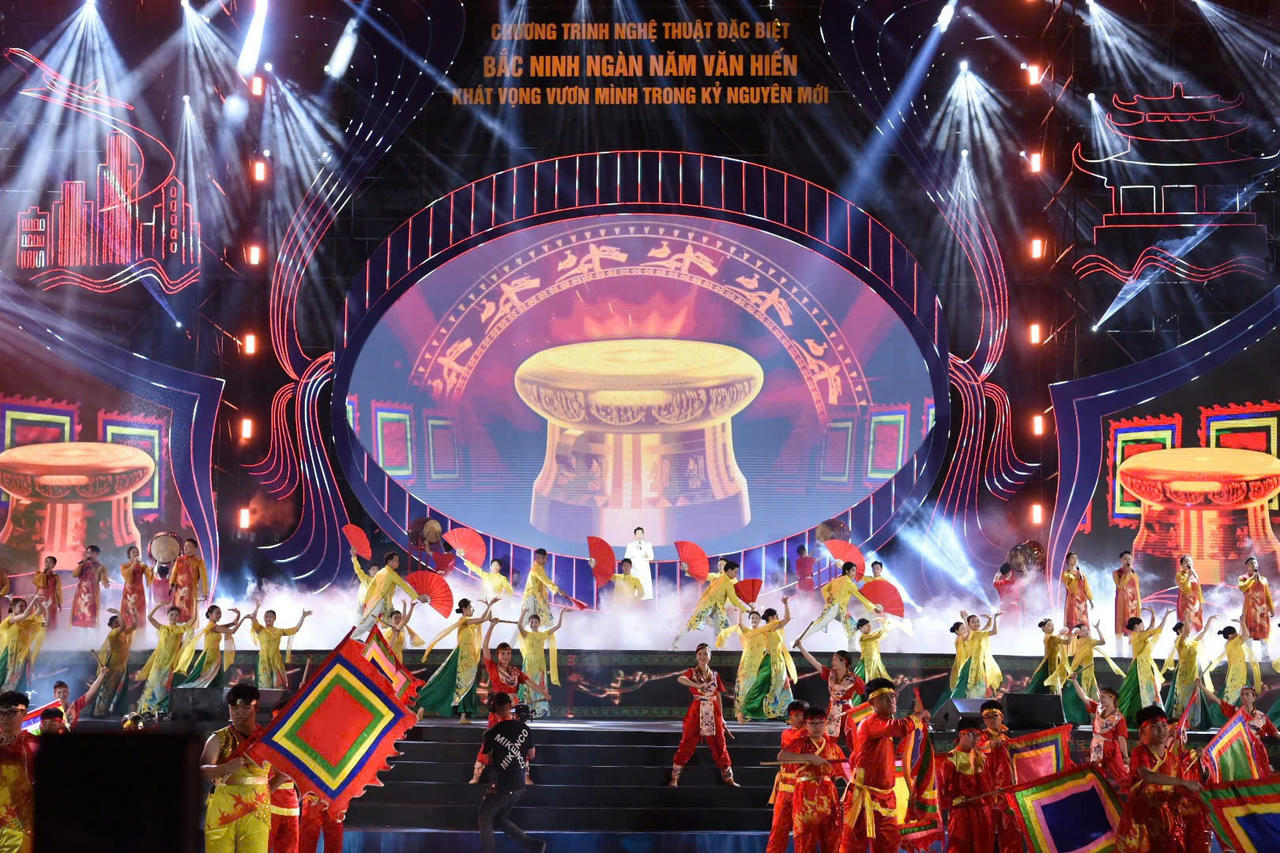 Bắc Ninh tổ chức chương trình nghệ thuật đặc biệt 'Ngàn năm văn hiến - Khát vọng vươn mình trong kỷ nguyên mới'