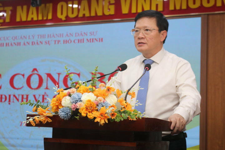 Thứ trưởng Mai Lương Khôi phát biểu chỉ đạo hội nghị . Ảnh Cẩm Tú