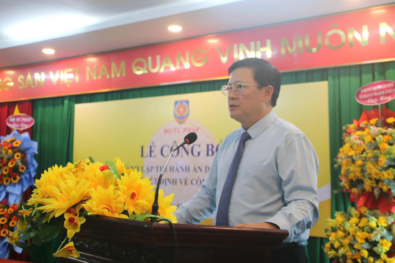 Thứ trưởng Mai Lương Khôi phát biểu tại buổi lễ