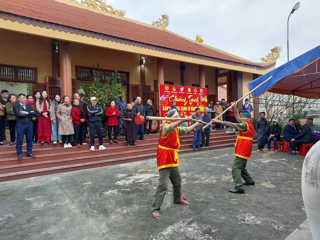Màn biểu diễn múa quyền tại Lễ hội.