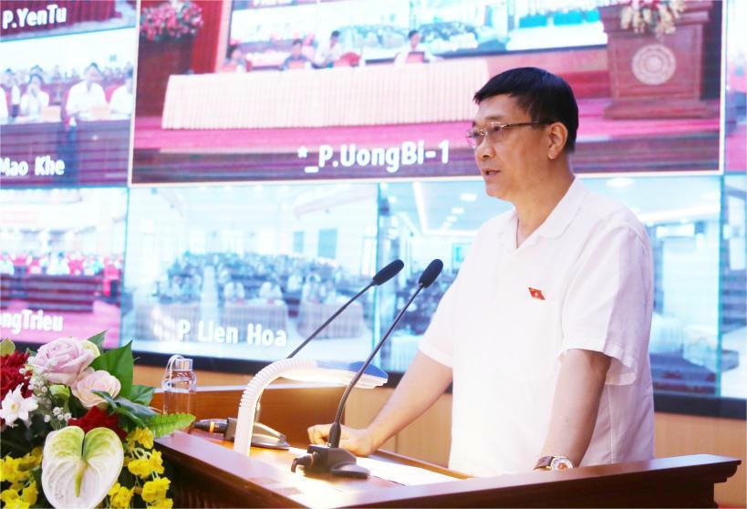 Phó Chủ tịch Quốc hội Vũ Hồng Thanh phát biểu tại hội nghị