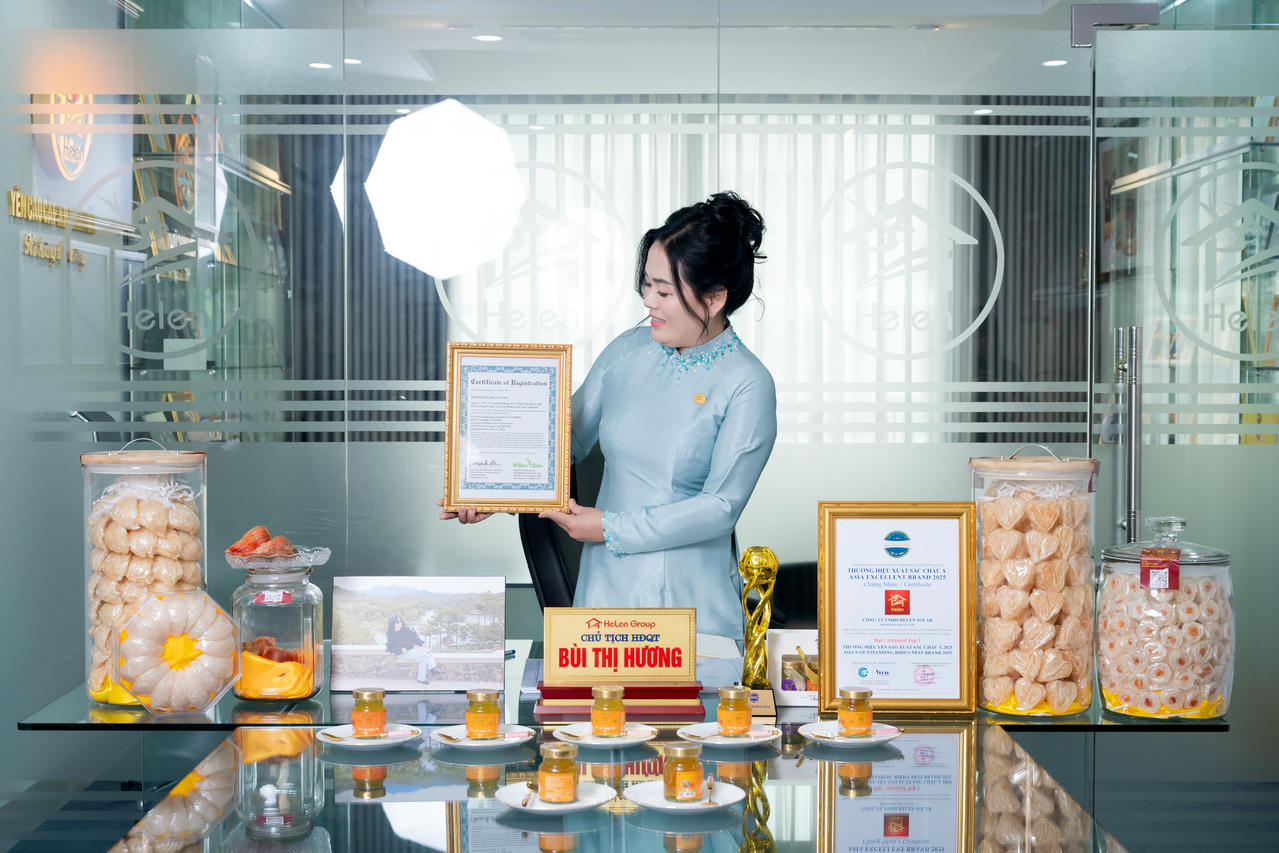Các sản phẩm của Yến Helen khi ra mắt đều được chứng nhận tiêu chuẩn ISO 22000, HACCP...