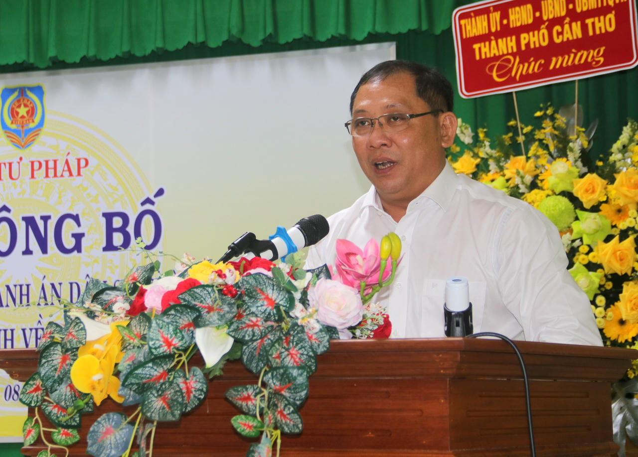 Ông Trần Chí Hùng – Phó Chủ tịch UBND TP Cần Thơ phát biểu