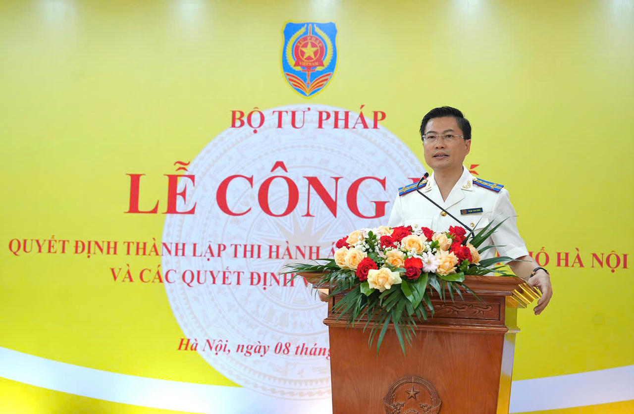 Trưởng THADS Phạm Văn Dũng phát biểu nhận nhiệm vụ