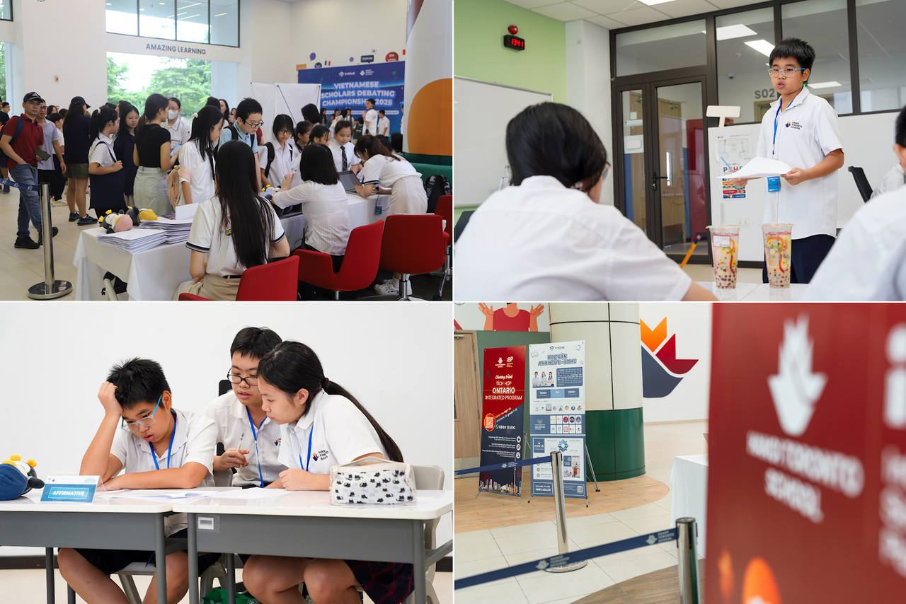 Em Nguyễn Đỗ Nguyên Phong - học sinh lớp 9GO trường Hà Nội - Toronto.