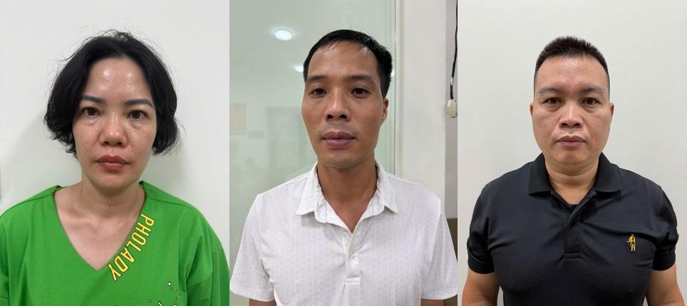 Các đối tượng bị tạm giữ (Ảnh: CACC)