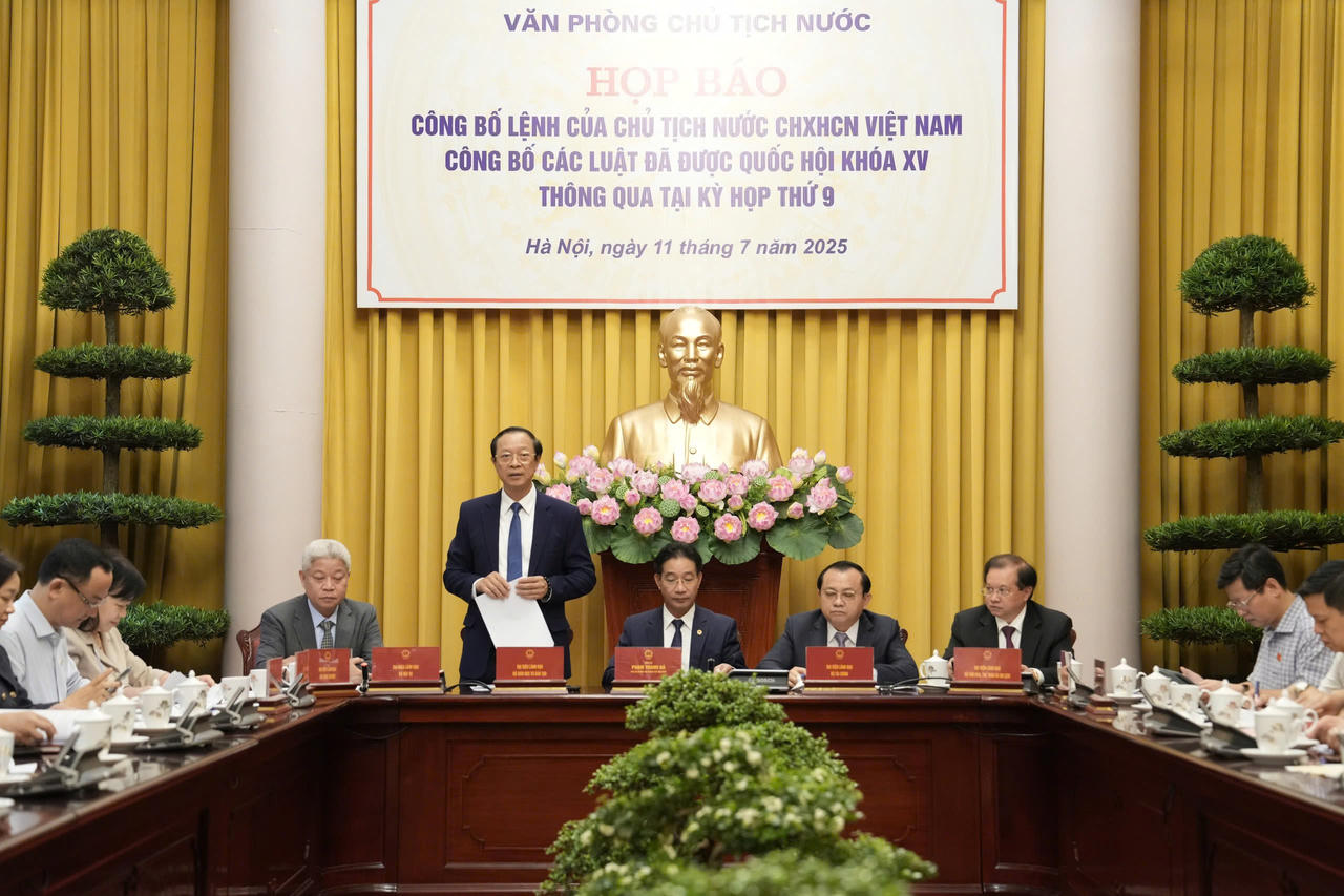 Công bố Lệnh của Chủ tịch nước về 9 Luật vừa được Quốc hội thông qua tại Kỳ họp thứ 9