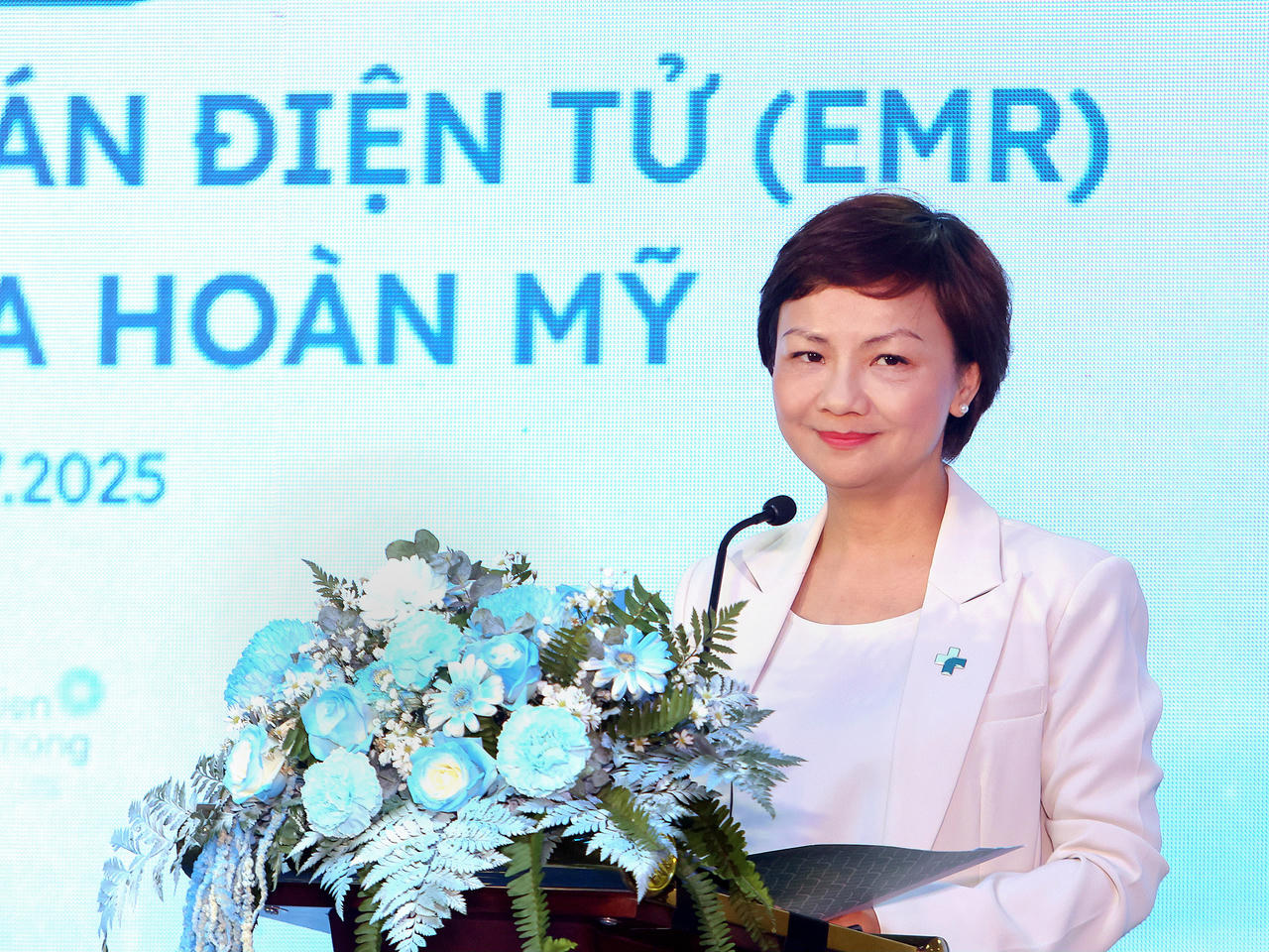 Bà Huỳnh Bích Liên - Tổng Giám đốc Tập đoàn y khoa Hoàn Mỹ 