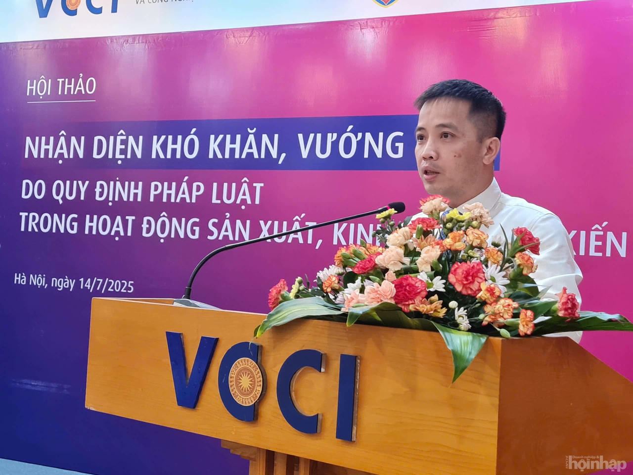 Ông Đậu Anh Tuấn - Phó Tổng Thư ký, Trưởng Ban Pháp chế của VCCI. Ảnh: Phan Chính