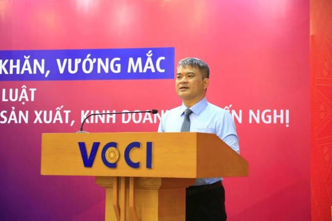 Thứ trưởng Bộ Tư pháp Nguyễn Thanh Tú phát biểu khai mạc Hội thảo.
