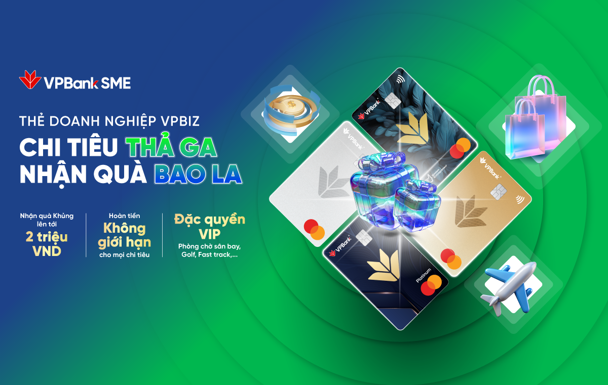 Mở thẻ VPBiz – Nhận eVoucher LynkiD đến 2 triệu đồng