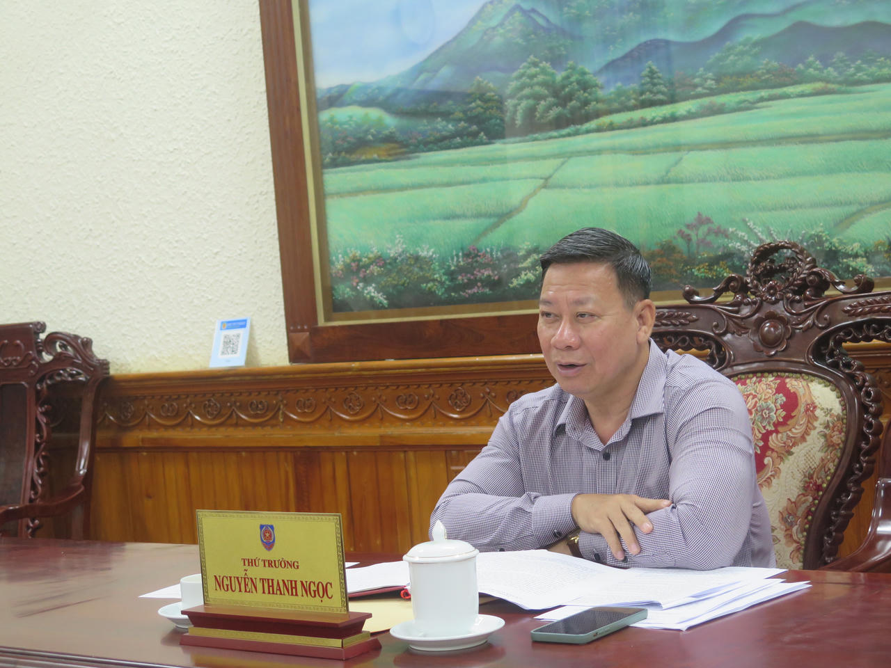 Thứ trưởng Nguyễn Thanh Ngọc.