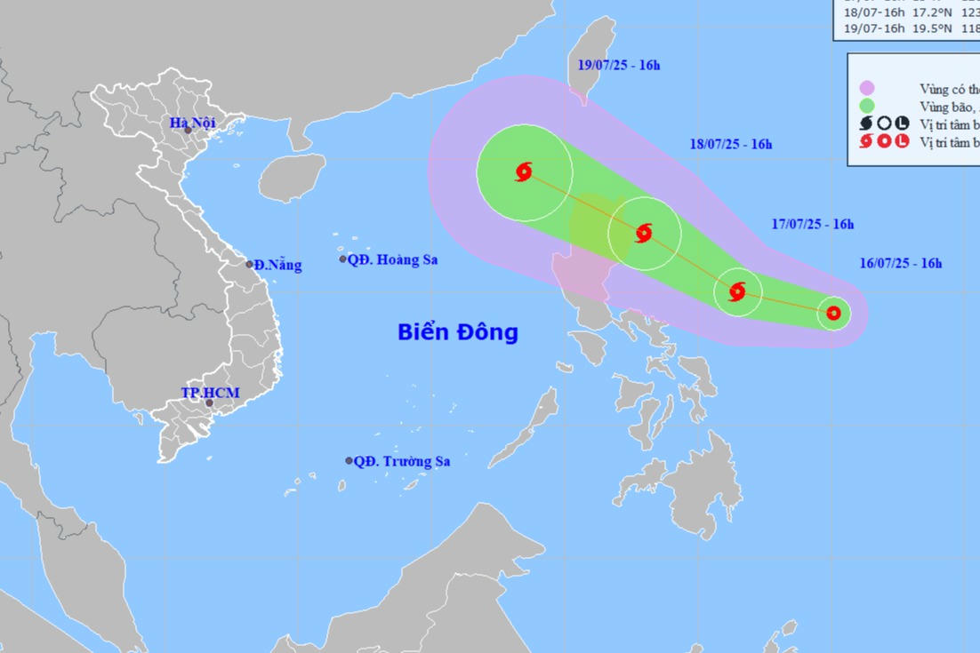Tin mới nhất về áp thấp nhiệt đới gần Biển Đông