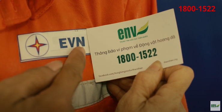 Phim truyền thông hài hước tăng độ nhận diện đường dây nóng bảo vệ động vật hoang dã