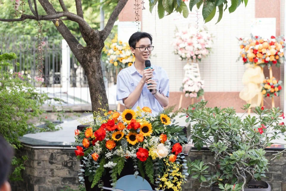 Đức Tài là thủ khoa khối B00 toàn quốc. Ảnh: FBNT.
