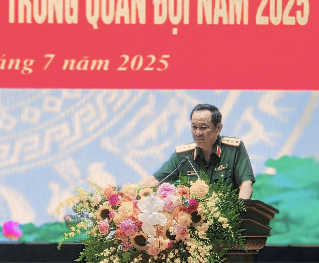 Thượng tướng Võ Minh Lương phát biểu khai mạc Hội nghị.