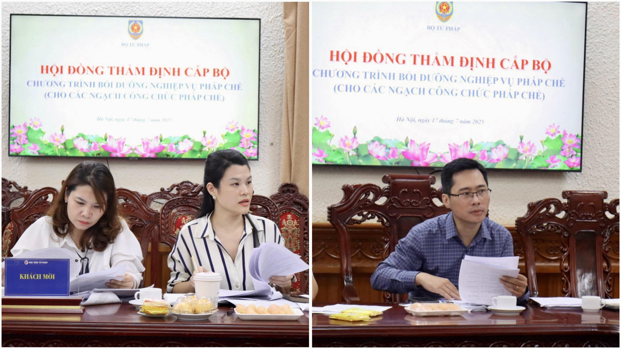 Đại diện pháp chế các bộ, ngành đóng góp ý kiến.