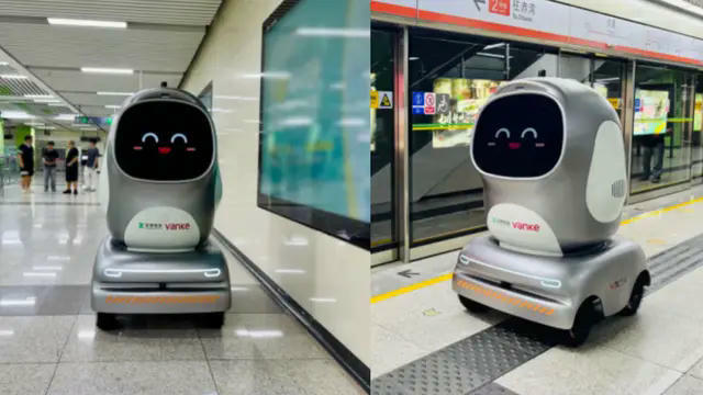 Trung Quốc triển khai đội robot giao hàng đi tàu điện ngầm
