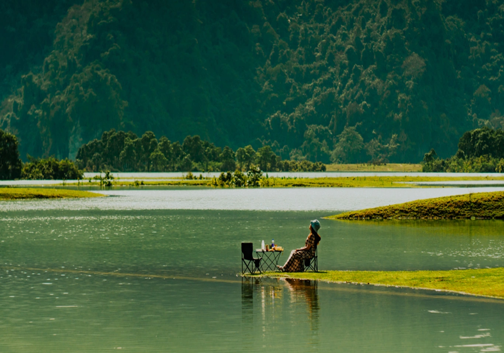 Một điểm du lịch tại Hữu Lũng, Lạng Sơn.