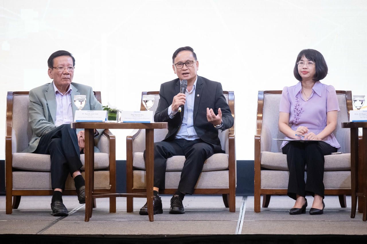 Ông Nguyễn Sơn, Chủ tịch HĐTV Tổng công ty Lưu ký và bù trừ chứng khoán.