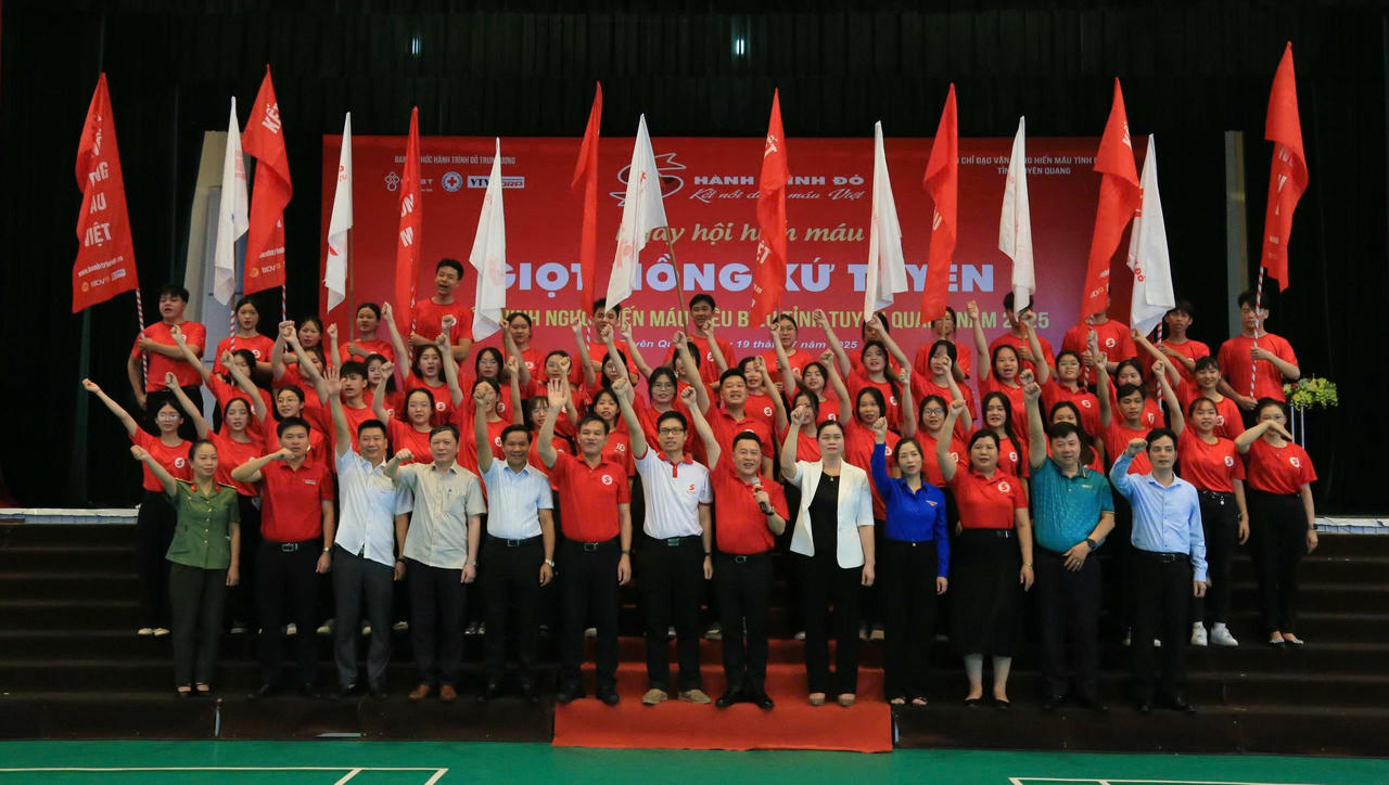 Tuyên Quang nỗ lực tuyên truyền, vận động và tổ chức tiếp nhận máu nhằm hạn chế tình trạng thiếu máu trong dịp hè năm 2025. Ảnh: Nguyên Đức.