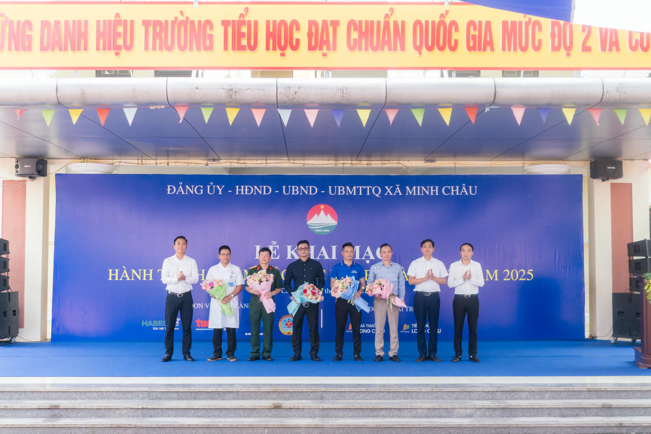 Long Châu đồng hành cùng chương trình khám sức khỏe cộng đồng diễn ra ngày 19/07 tại xã Minh Châu