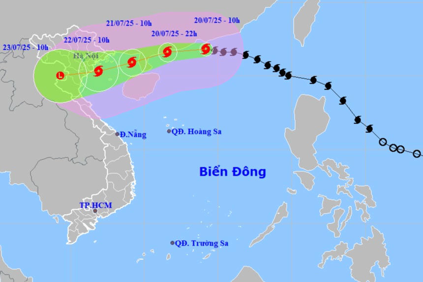Bão số 3 giật cấp 15, cách Quảng Ninh khoảng 600km