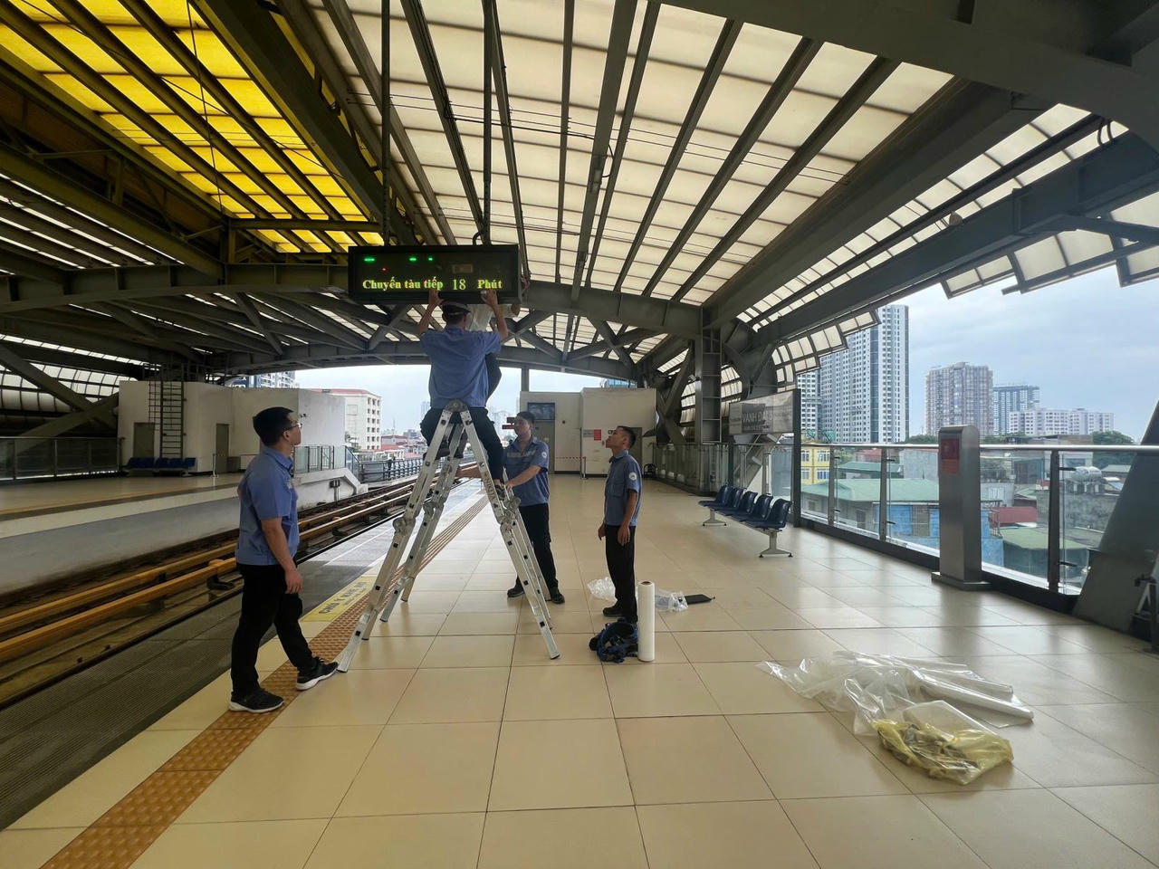 Hà Nội Metro lên phương án đảm bảo an toàn cho hành khách trước bão số 3