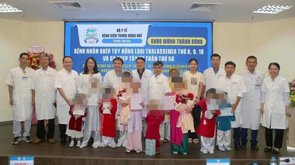 4 bệnh nhi ghép tủy thành công tại Huế