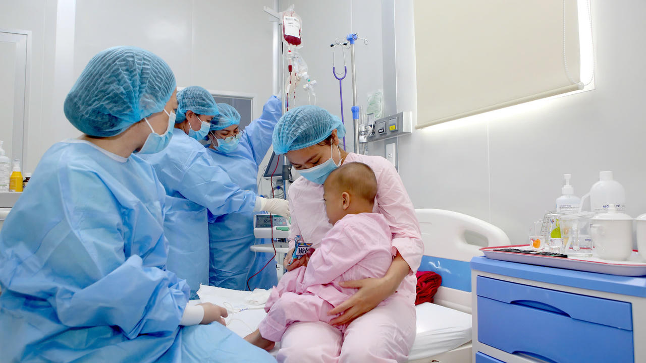 Bệnh viện Trung ương Huế đã tiến hành 60 ca ghép tủy thành công ở trẻ em