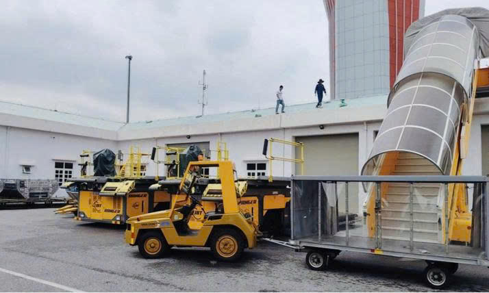 Sân bay Vân Đồn hủy chuyến bay, siết chặt công tác an toàn trước ảnh hưởng của bão số 3