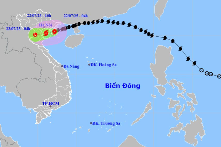 Dự báo sau 10h hôm nay, bão đổ bộ Hải Phòng - Ninh Bình