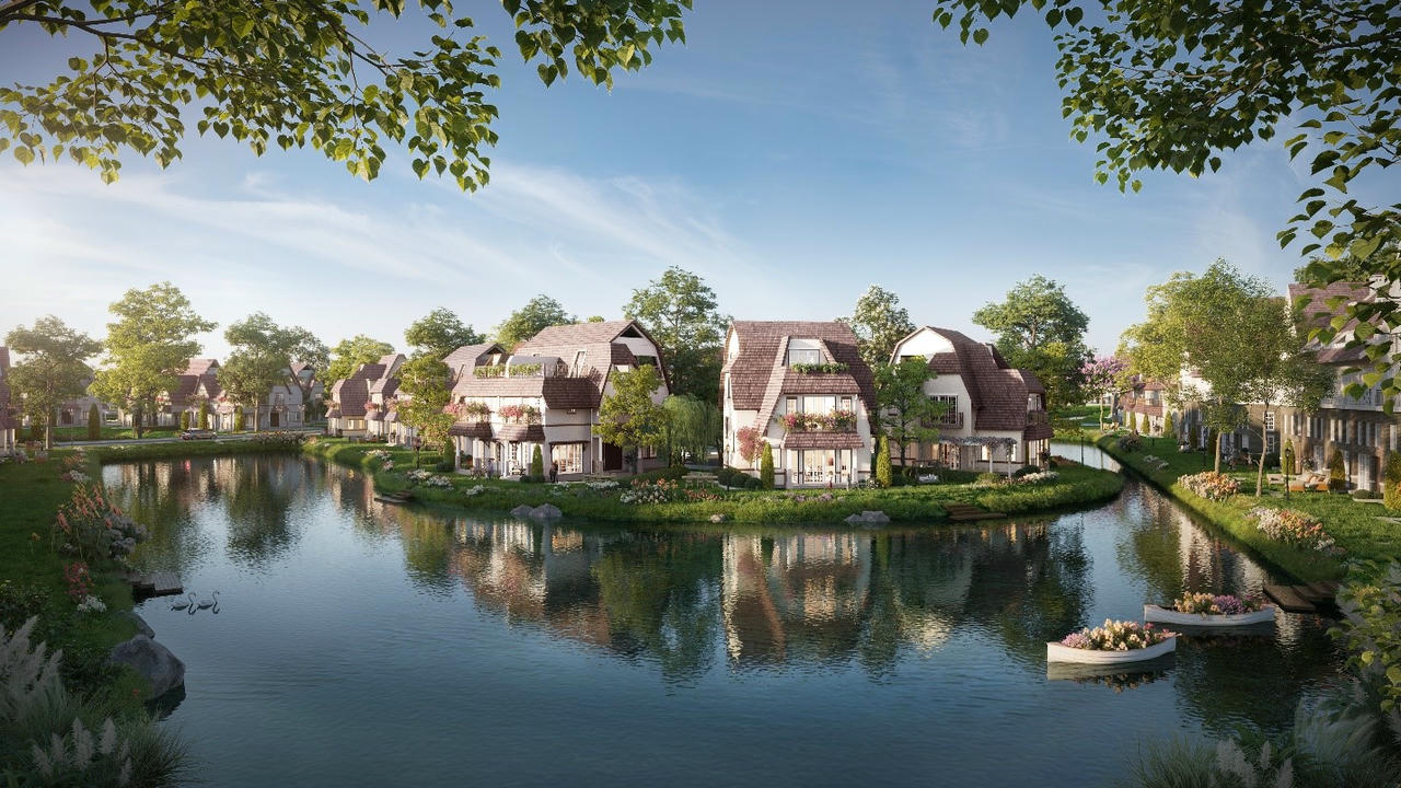 Mỗi m2 xây dựng tại Đảo Châu Âu sẽ có 2m2 mặt nước tương ứng