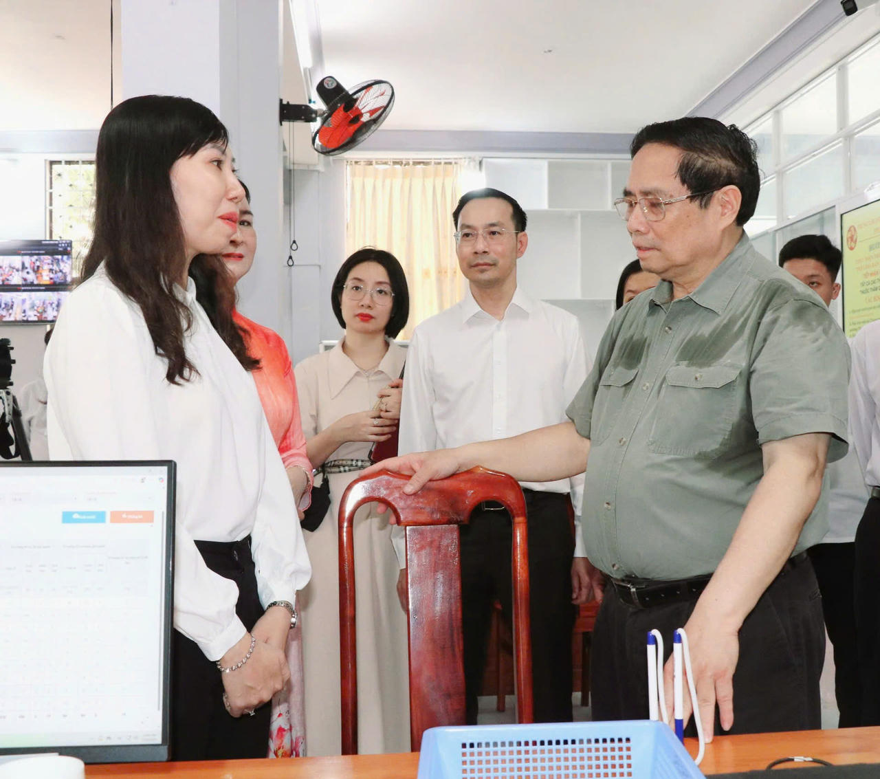 Thủ tướng Phạm Minh Chính kiểm tra hoạt động chính quyền 2 cấp tại An Giang