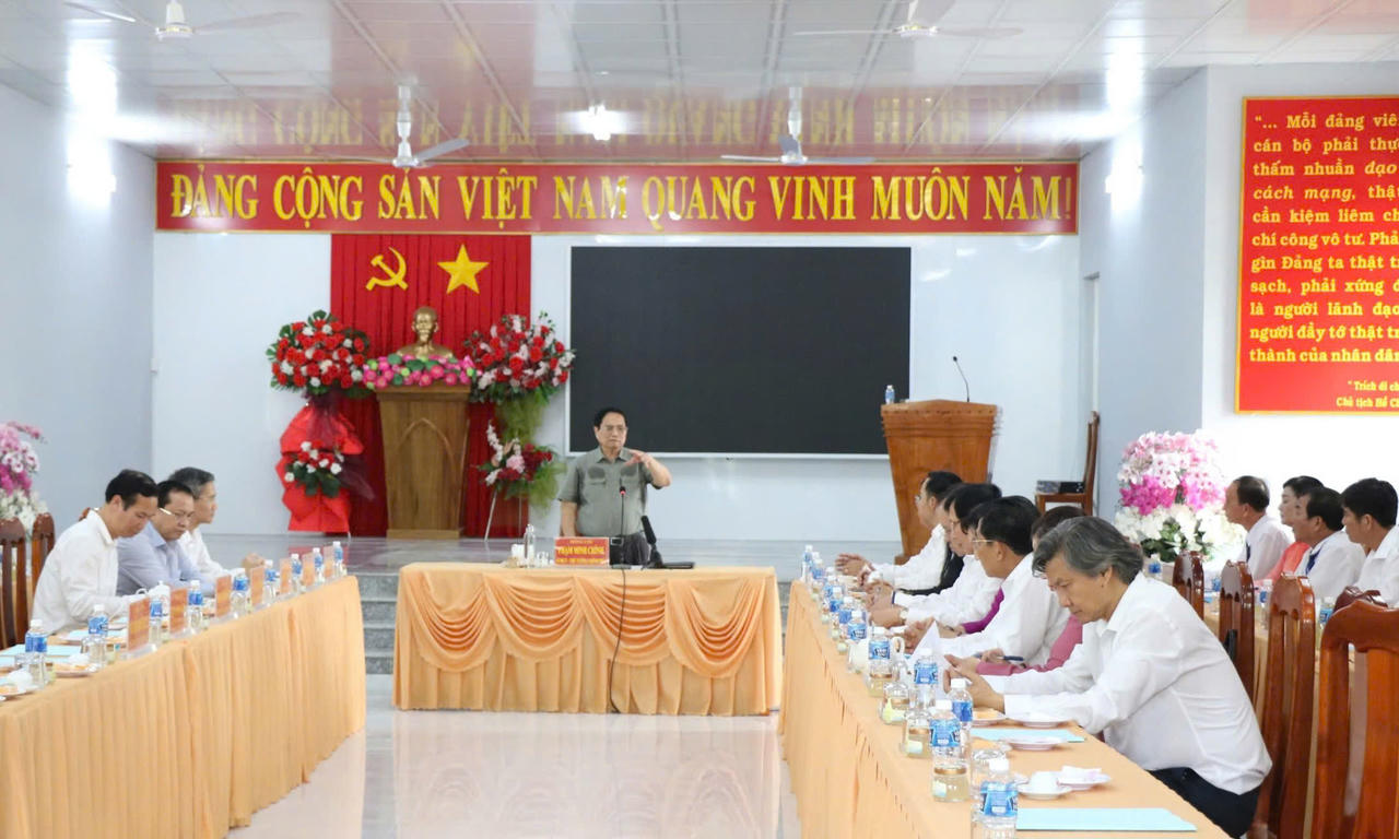 Quang cảnh buổi làm việc (Ảnh: Khánh Thùy)