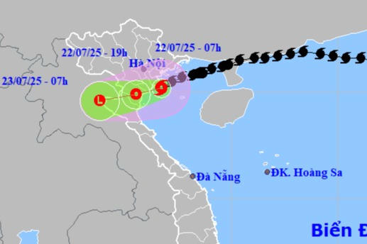 Bão số 3 giật cấp 12 trên vùng biển ven bờ Hải Phòng - Ninh Bình