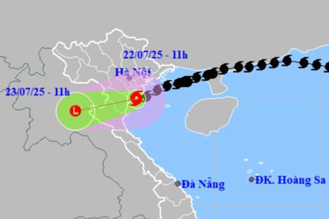 Bão hoành hành khu vực đất liền các tỉnh Hưng Yên - Ninh Bình