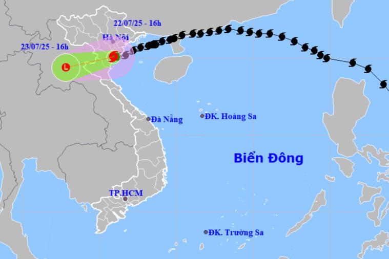 Bão số 3 ít di chuyển, tâm bão vẫn ở các tỉnh Ninh Bình - Thanh Hoá