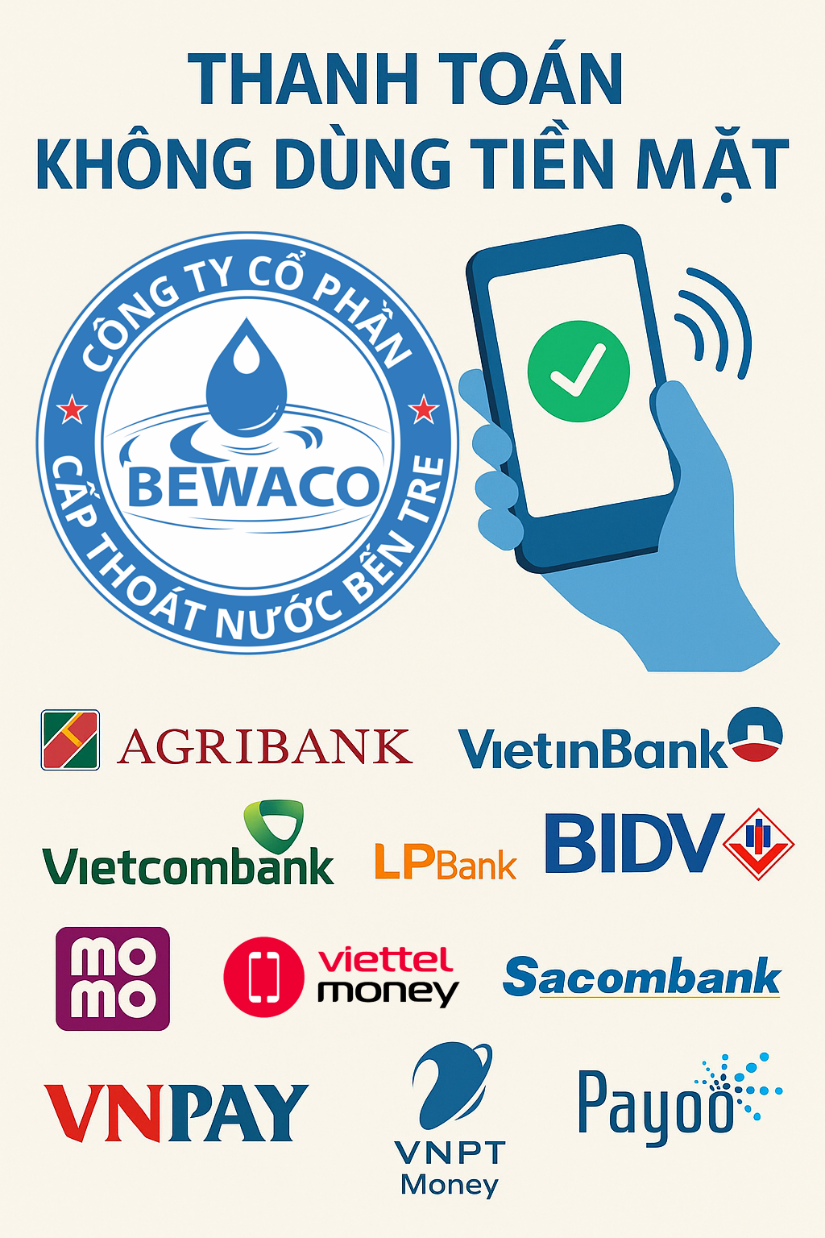 Bewaco triển khai thực hiện dịch vụ thanh toán không dùng tiền mặt